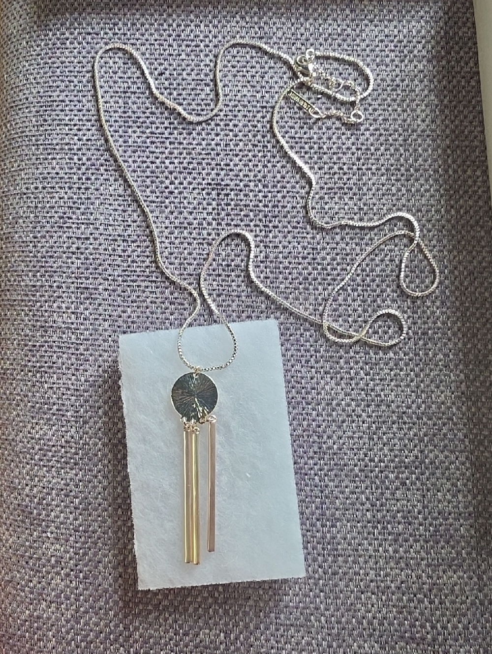 Women’s Two-Tone Gold & Silver Pendant Necklace